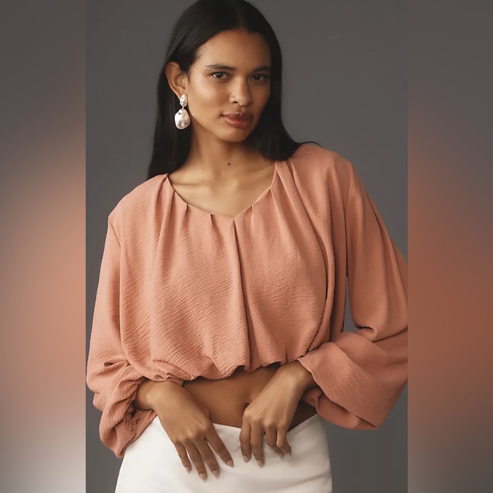 NWT Bishop + Young bubble top in rose. Size XS - Picture 1 of 6